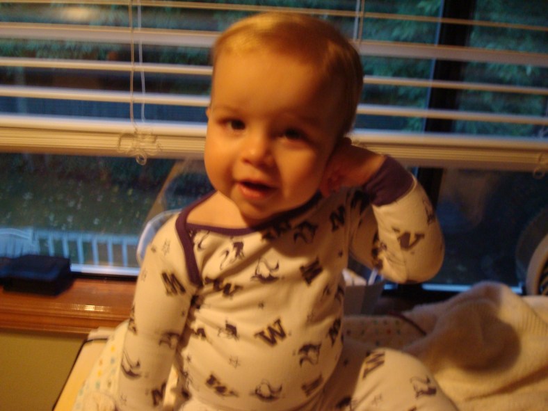 And Will got dressed up for the Husky game (a valiant effort I might add).