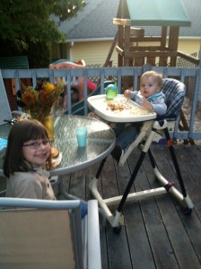 Sept. 26 and we're loving the outdoor dinner!