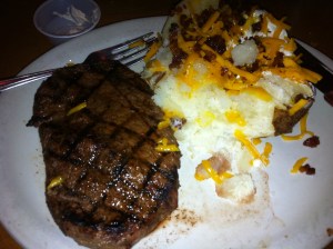 If you're fortunate, your host home will bless you with Steak!